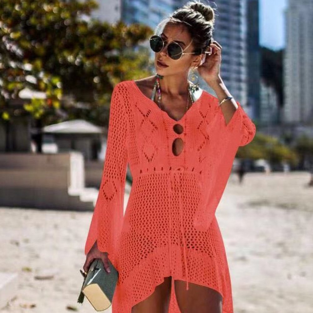 💛Last One 💛 Cover Up Lace Swimsuit Beach Dress NWOT